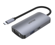UNITEK USB-C - 2x HDMI, VGA, USB 3.1, PD (MST - 3 ekrany) D1051A - 587853 - zdjęcie 2